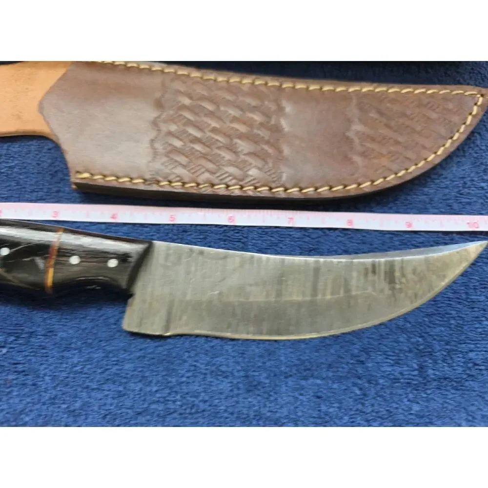 Hunting Bowie Knife 10.25 Inch Custom Forged Damascus Blade LMK Knives #7418